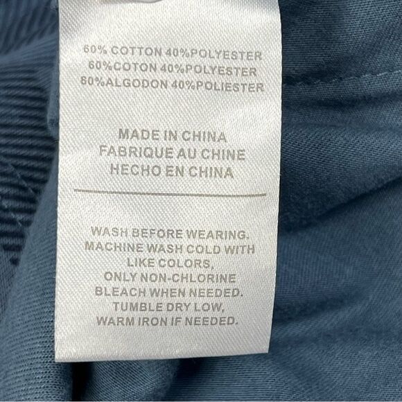 Hollywood The Jean People Blue Camo Unisex Pullover Hoodie Sweatshirt Men Medium - Picture 7 of 8